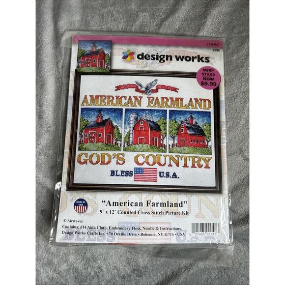 American Farmland Cross Stitch - Picture 1 of 2